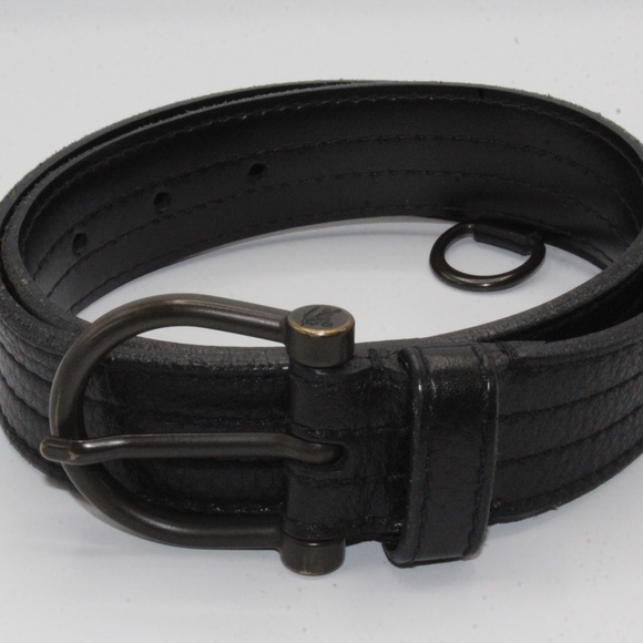Burberry Accessories - Burberry Leather Black Belt Size Small